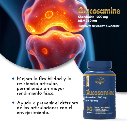 Glucosamine, para cuidar cartílagos, ligamentos y tendones, proteger tus huesos y mejorar tu flexibilidad y movilidad