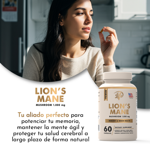 Melena de León, para potenciar tu memoria, mantener la mente ágil y proteger tu salud cerebral a largo plazo de forma natural