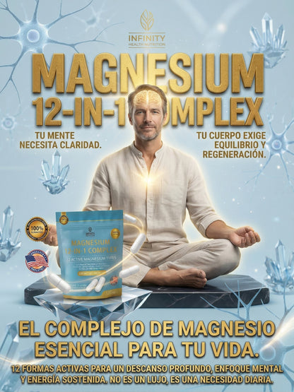 Magnesio 12 en 1 Complex 120 Cápsulas