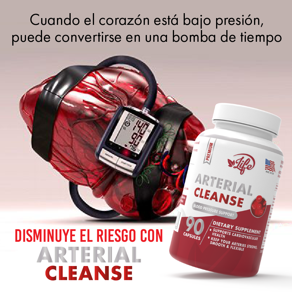 Arterial Cleanse, para mantener arterias limpias y flexibles, reducir el colesterol y apoyar la presión arterial normal