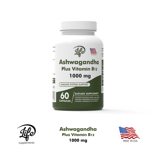 Ashwagandha Plus Vitamin B12, para transformar el estrés en serenidad, recuperar tu energía y despertar cada día con la mente clara y el cuerpo revitalizado