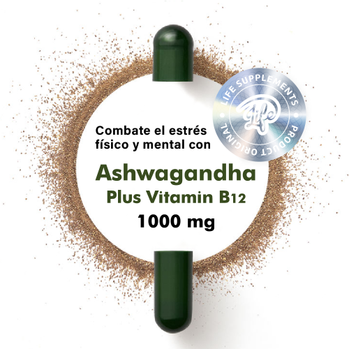 Ashwagandha Plus Vitamin B12, para transformar el estrés en serenidad, recuperar tu energía y despertar cada día con la mente clara y el cuerpo revitalizado