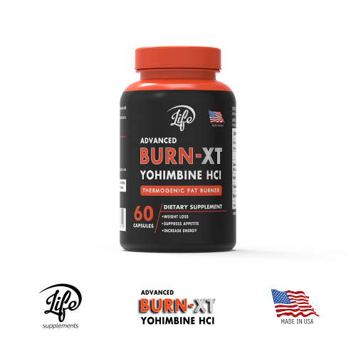 BURN-XT (Yohimbina HCI), para quemar grasa rebelde, acelerar tu metabolismo naturalmente y sentirte con más energía