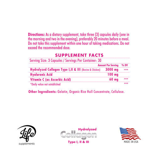 Hydrolyzed Collagen, para rejuvenecer tu piel, fortalecer huesos y articulaciones, y mantener un cabello radiante