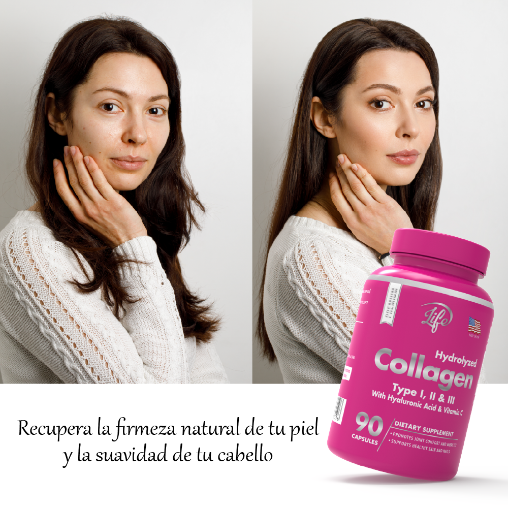 Hydrolyzed Collagen, para rejuvenecer tu piel, fortalecer huesos y articulaciones, y mantener un cabello radiante