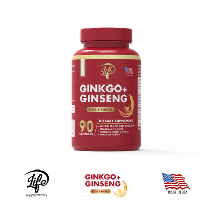 Ginkgo + Ginseng, para aumentar tu energía mental y física, mejorar la circulación cerebral y mantener tu vitalidad durante todo el día
