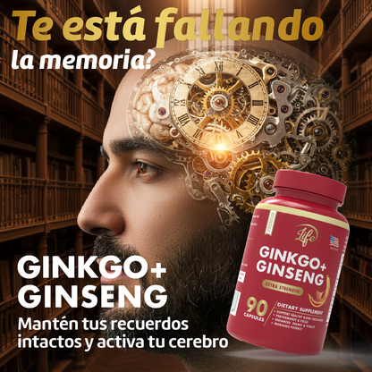 Ginkgo + Ginseng, para aumentar tu energía mental y física, mejorar la circulación cerebral y mantener tu vitalidad durante todo el día