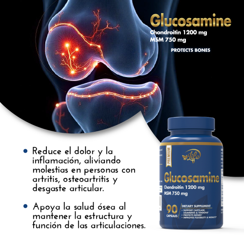 Glucosamine, para cuidar cartílagos, ligamentos y tendones, proteger tus huesos y mejorar tu flexibilidad y movilidad