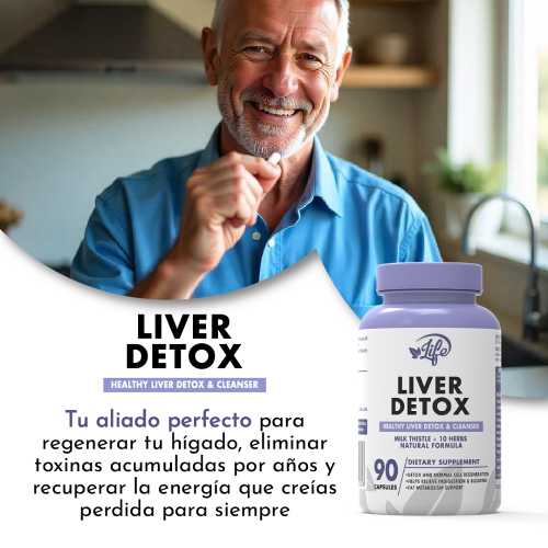 Liver Detox, para regenerar tu hígado, eliminar toxinas acumuladas por años y recuperar la energía que creías perdida para siempre