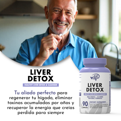 Liver Detox, para regenerar tu hígado, eliminar toxinas acumuladas por años y recuperar la energía que creías perdida para siempre