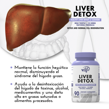 Liver Detox, para regenerar tu hígado, eliminar toxinas acumuladas por años y recuperar la energía que creías perdida para siempre