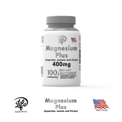 Magnesium Plus, para  fortalecer tus huesos, relajar músculos tensos y mantener tu sistema nervioso en equilibrio óptimo cada día