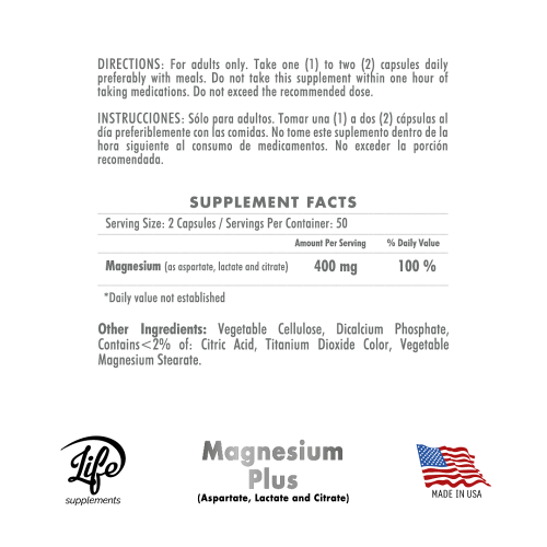 Magnesium Plus, para  fortalecer tus huesos, relajar músculos tensos y mantener tu sistema nervioso en equilibrio óptimo cada día