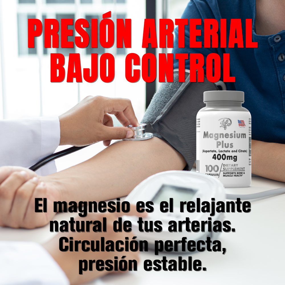 Magnesium Plus, para  fortalecer tus huesos, relajar músculos tensos y mantener tu sistema nervioso en equilibrio óptimo cada día