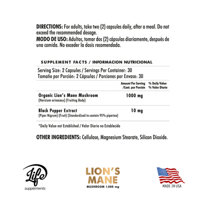 Melena de León, para potenciar tu memoria, mantener la mente ágil y proteger tu salud cerebral a largo plazo de forma natural