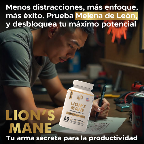 Melena de León, para potenciar tu memoria, mantener la mente ágil y proteger tu salud cerebral a largo plazo de forma natural
