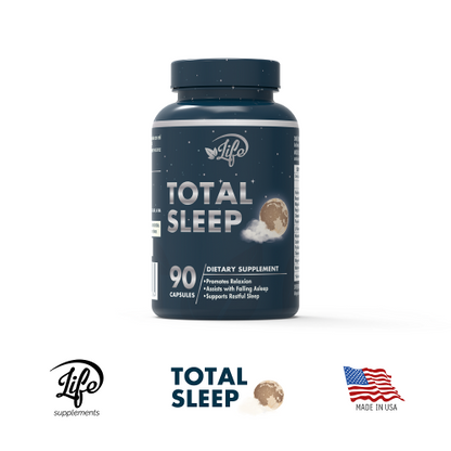 Total Sleep, para un sueño profundo y reparador, te ayuda a conciliar el descanso naturalmente y despertar renovado cada mañana