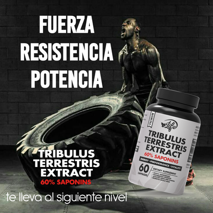 Tribulus Terrestris Extract, para potenciar tu energía, rendimiento físico y vitalidad masculina de forma natural, optimizando tus niveles hormonales