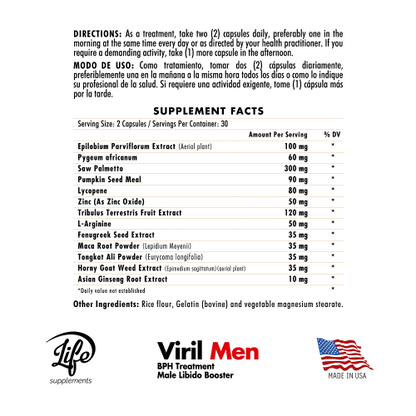 Viril Men, para recuperar la confianza en ti mismo, revitalizar tu rendimiento íntimo y disfrutar de relaciones plenas sin limitaciones