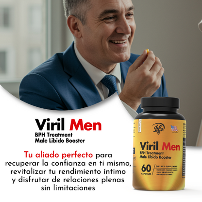 Viril Men, para recuperar la confianza en ti mismo, revitalizar tu rendimiento íntimo y disfrutar de relaciones plenas sin limitaciones