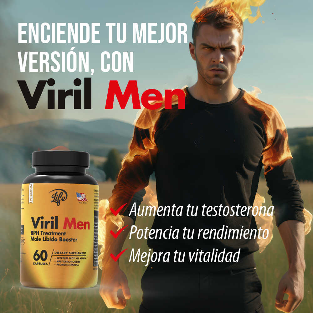 Viril Men, para recuperar la confianza en ti mismo, revitalizar tu rendimiento íntimo y disfrutar de relaciones plenas sin limitaciones